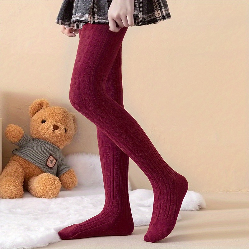 Girls Colourful Soft Cotton Tights Comfy Seamless Kids Pantyhose