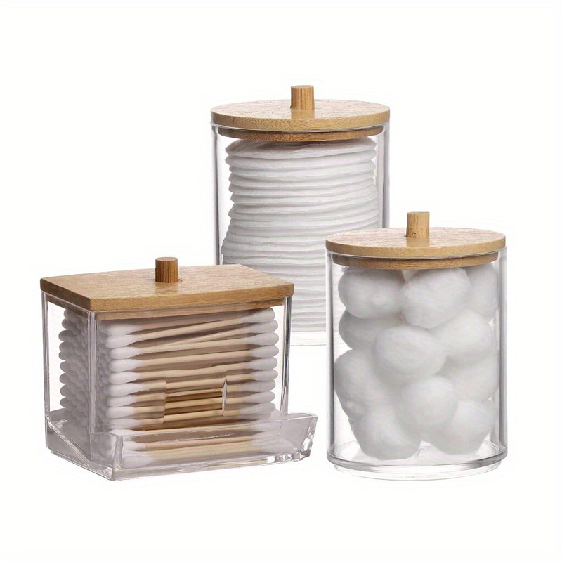 Flosser Dispenser Travel Case Portable Qtip Holder Travel Case Cotton Swab  Jar Clear Acrylic Storage Box Canister Container With - AliExpress