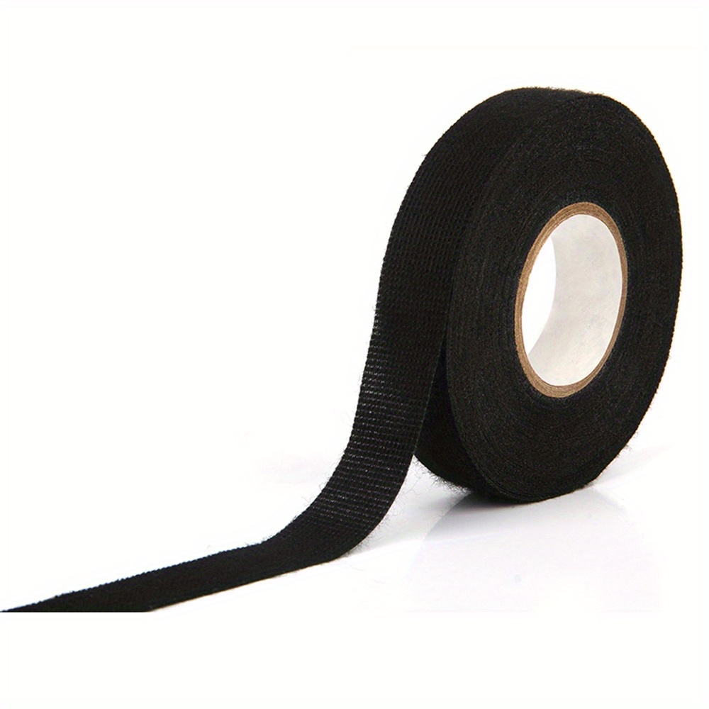 4 Pcs Fabric Adhesive Tape Black Adhesive Roll 19mm X 15m Black Fabric Tape  Pet Self Adhesive Car Tape Fo