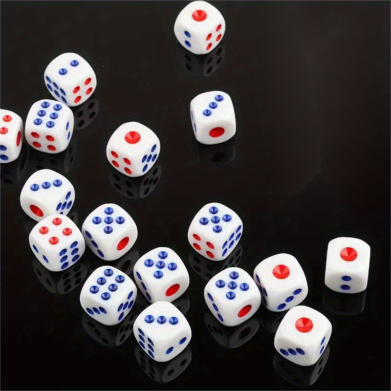 Smooth White Dice For Interest Teaching Table Gaming Dice - Temu