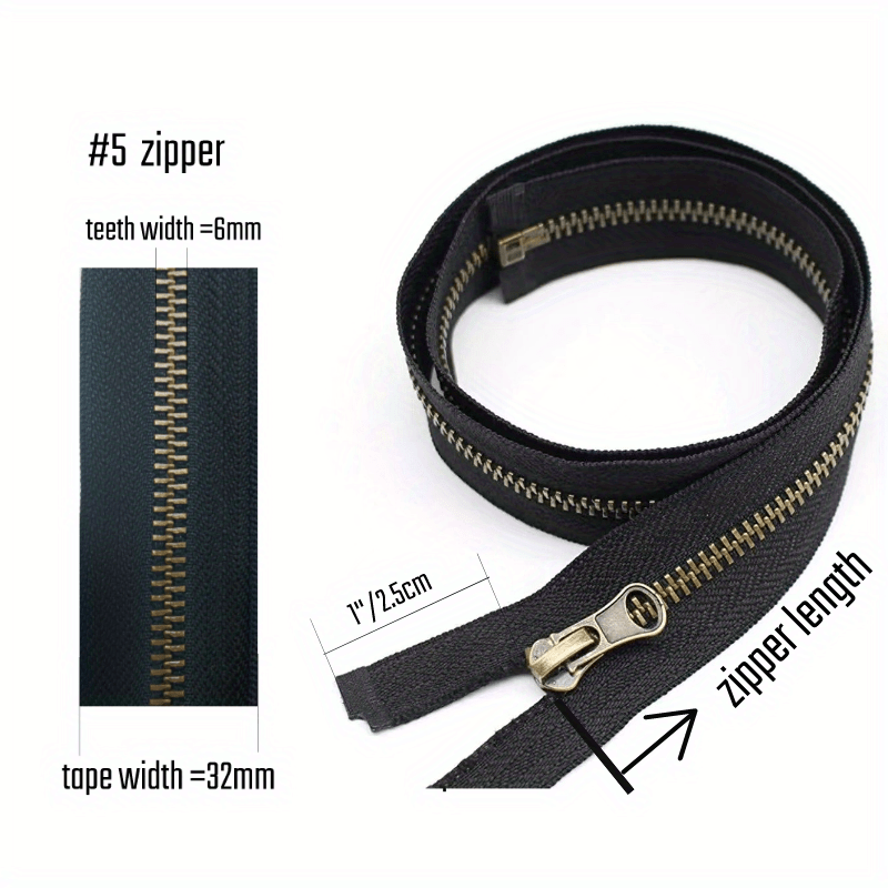 YKK - Separating Jacket Zipper - Antique Brass - 70 cm - Various