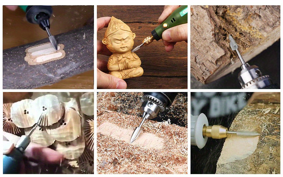 Outil rotatif de sculpture en bois de poire durable idéal pour les projets  de b