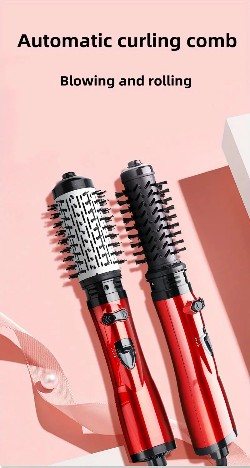 styling tools and hair dryers suitable for home salons rotating hair dryer brushes 2 in 1 electric rotating curling combs suitable for stylish and energetic curls details 0