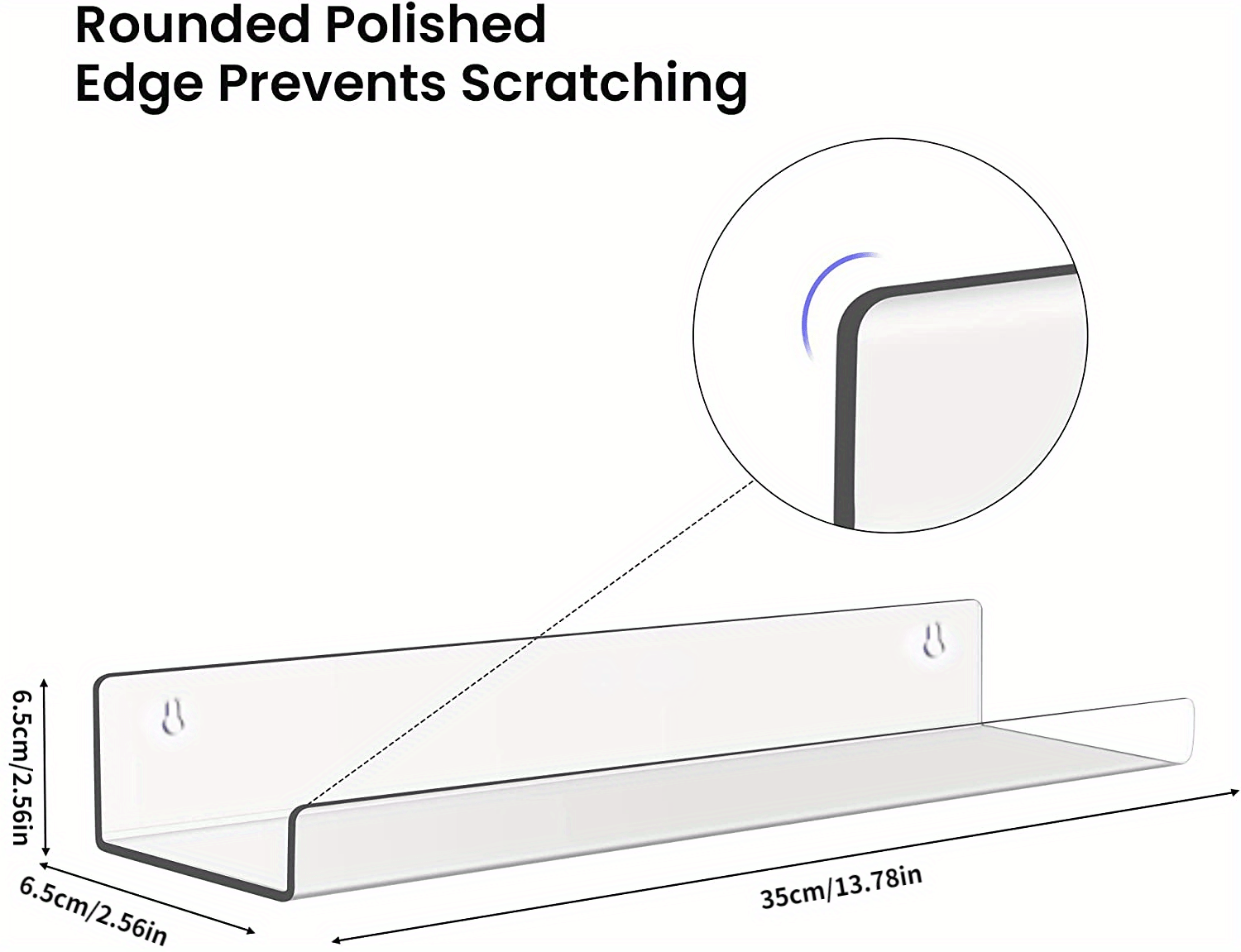 Clear Acrylic Shelves Wall Storage Acrylic Floating Shelves Temu