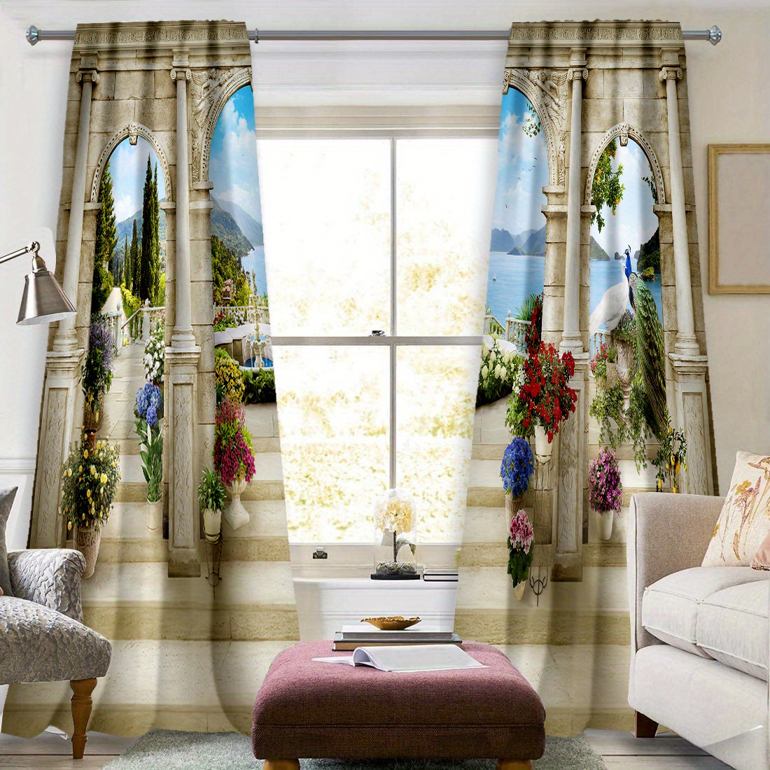 Trees Printing Living Room Shading Decorative Curtain Home Decoration  Bedroom Curtain Tenda Finestra Cucina Backdrop Curtain - AliExpress