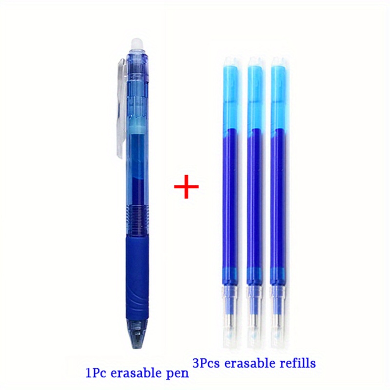 School Supplies Muji - 3pcs Gel Pen Black/blue/red/deep Blue 0.38