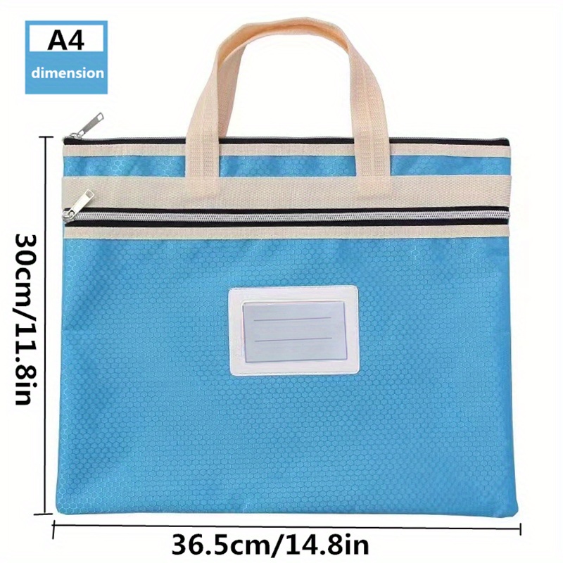 Portable A3 File Bag For Document Organizer Drawing Portfolio Plastic Case  Large Document Storage Bag Waterproof Zipper Pouch - AliExpress