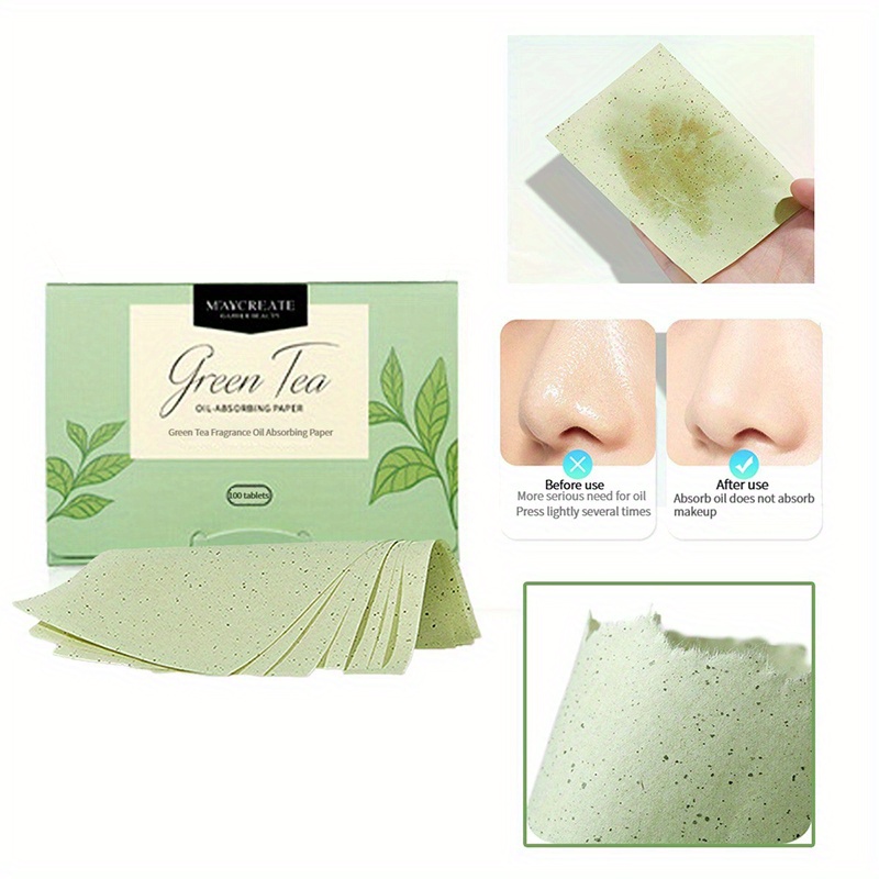 100 Counts Oil Absorbing Sheets Oil Blotting Paper Oil Temu