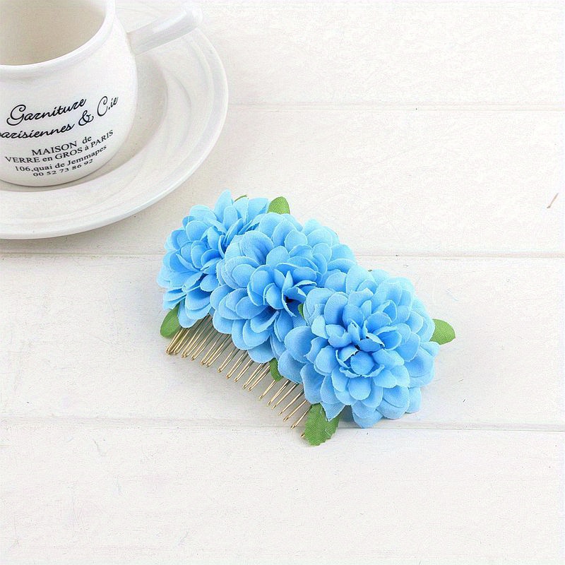 Flower Hair Comb Bridal Hair Comb Side Comb Floral Hair Temu