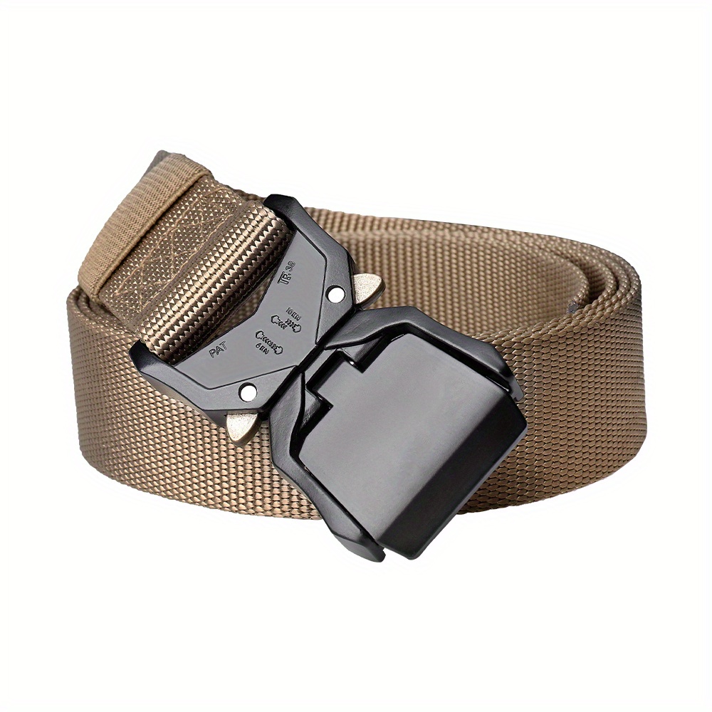 Double Quick Release Aluminum Buckle Belt for Tactical Use