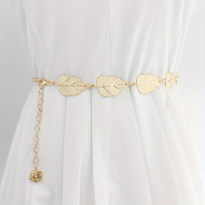Fashion Simple Chain Belt Women Lady High Waist Gold Belts Waistband For  Party Jewelry Dress Metal Chain Belt 