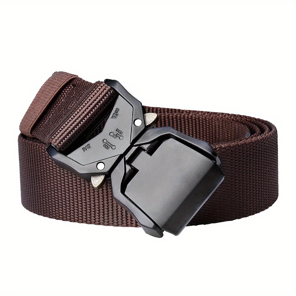 Double Quick Release Aluminum Buckle Belt for Tactical Use