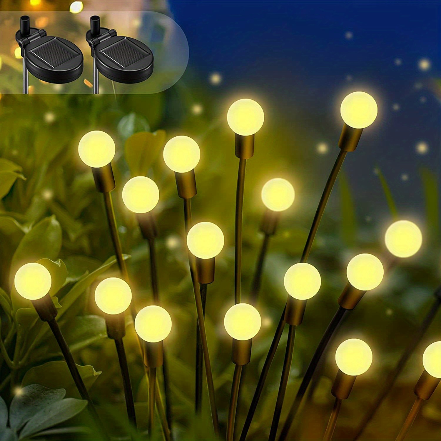 Solar Powered Firefly Lights, 6/8leds, Garden Lights Outdoor Waterproof, Decorative  Solar Outdoor Lights With Color Changing Rgb Light, Starburst Swaying  Landscape Lights For Yard Patio Temu Australia