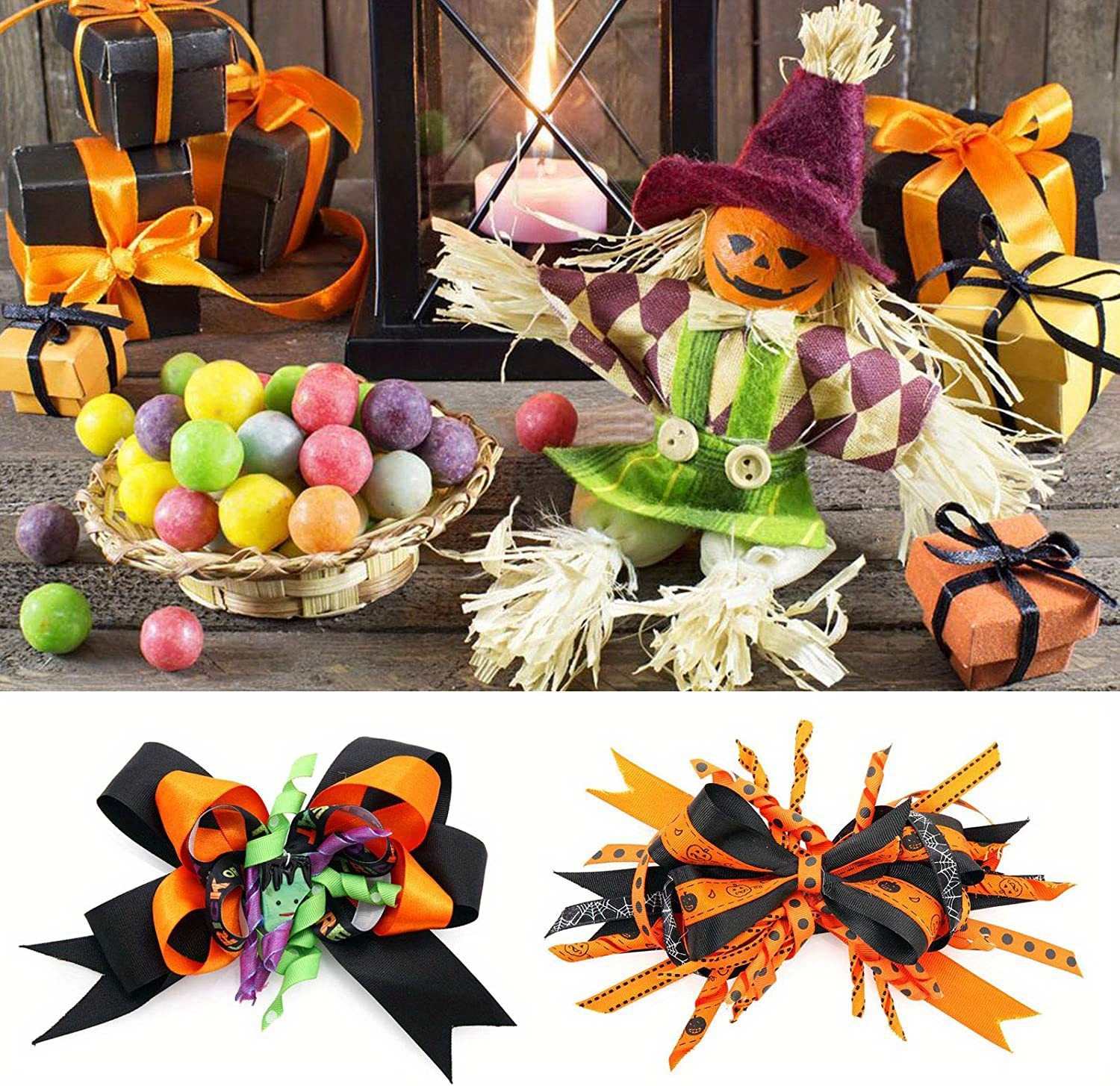 Ackitry Extended Bow Maker for Ribbon for Wreaths, Wooden Ribbon Bow Maker  for Christmas Bows Halloween Decorations Corsages