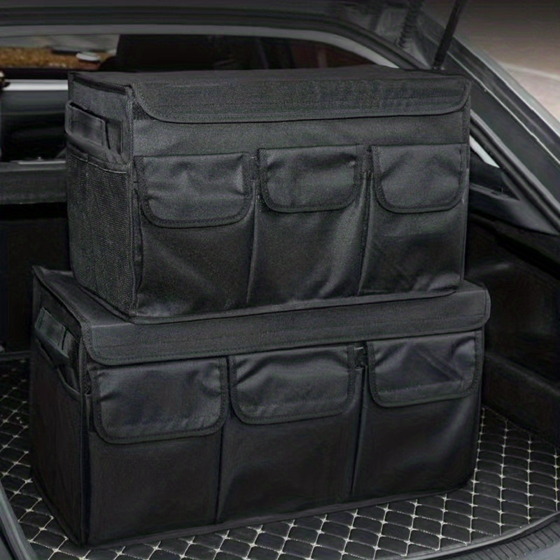 Kofferraumtasche faltbar für Peugeot 206CC 207CC 3008 307CC 307SW,PU-Leder  Auto Kofferraum Organizer zum Aufbewahren und Verstauen Auto Zubehör  Innenraum,A-Black-48 * 30 * 28.5: : Auto & Motorrad