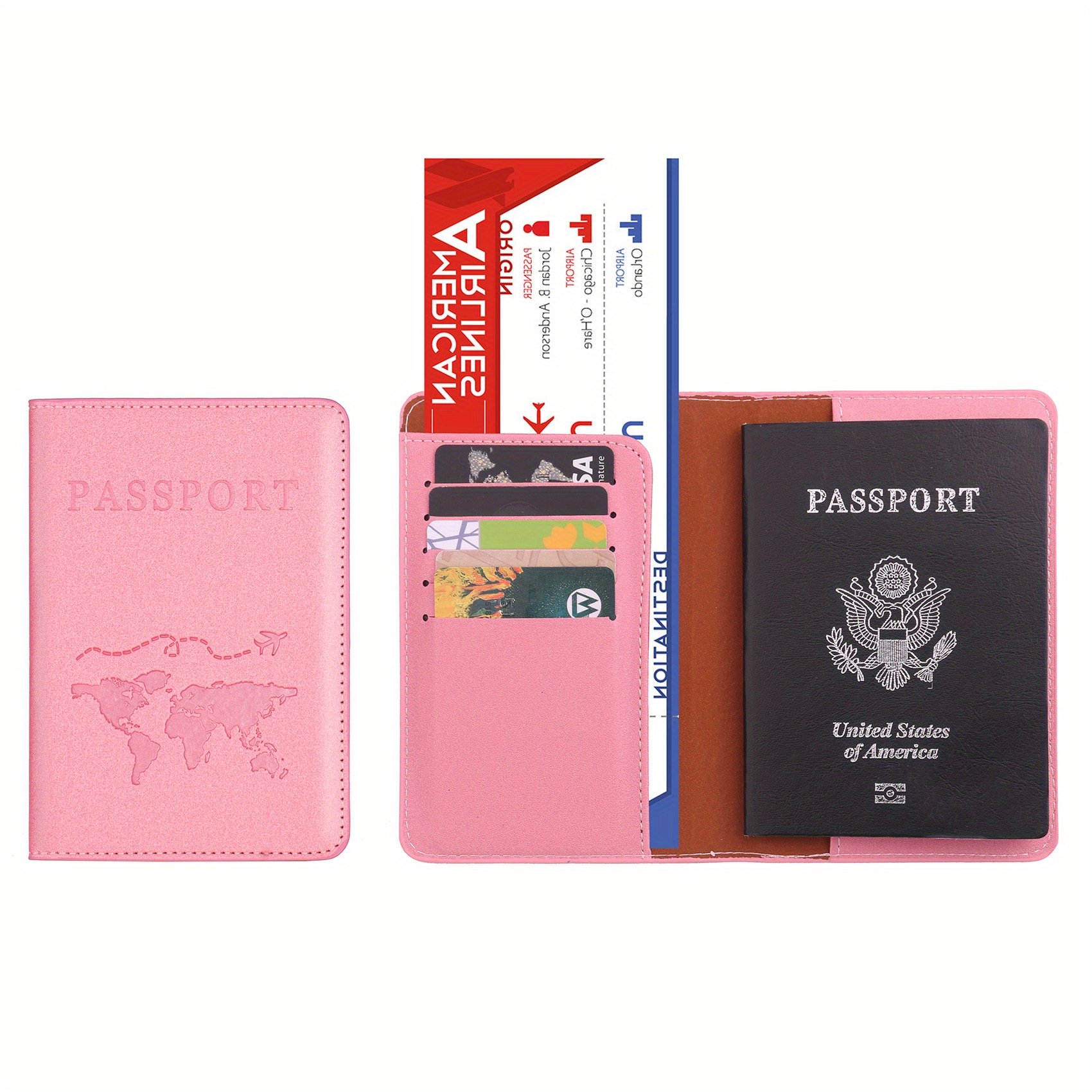 1pc Pu Leather Passport Holder Travel Accessories Passport Wallet Slim Passport  Cover Protector - Bags & Luggage - Temu Germany