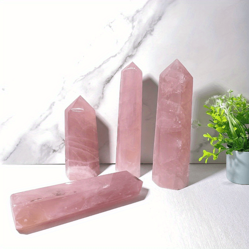 Rose Quartz Natural Healing Crystal Tower - Cosmic Serenity Shop