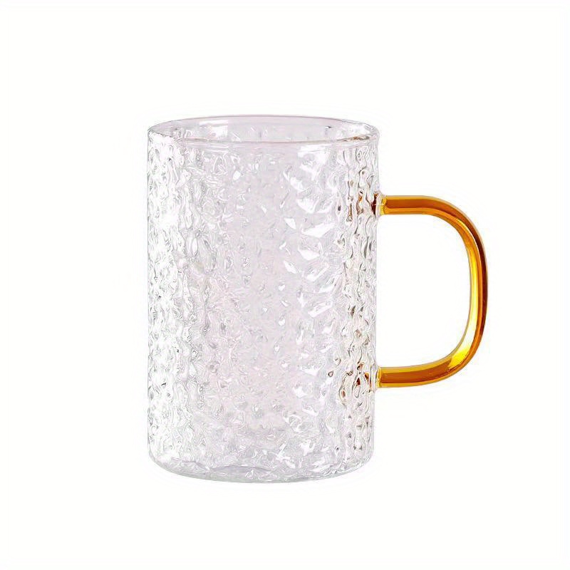 Nordic Ribbed Glass Cup 300ml 10oz 400ml 13oz Heat Resistant