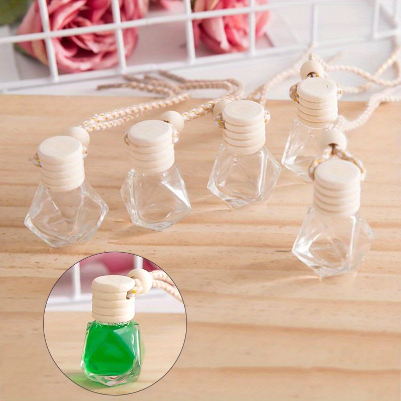 Empty Clear Frosted Glass Aroma Bottle Hanging Aromatherapy