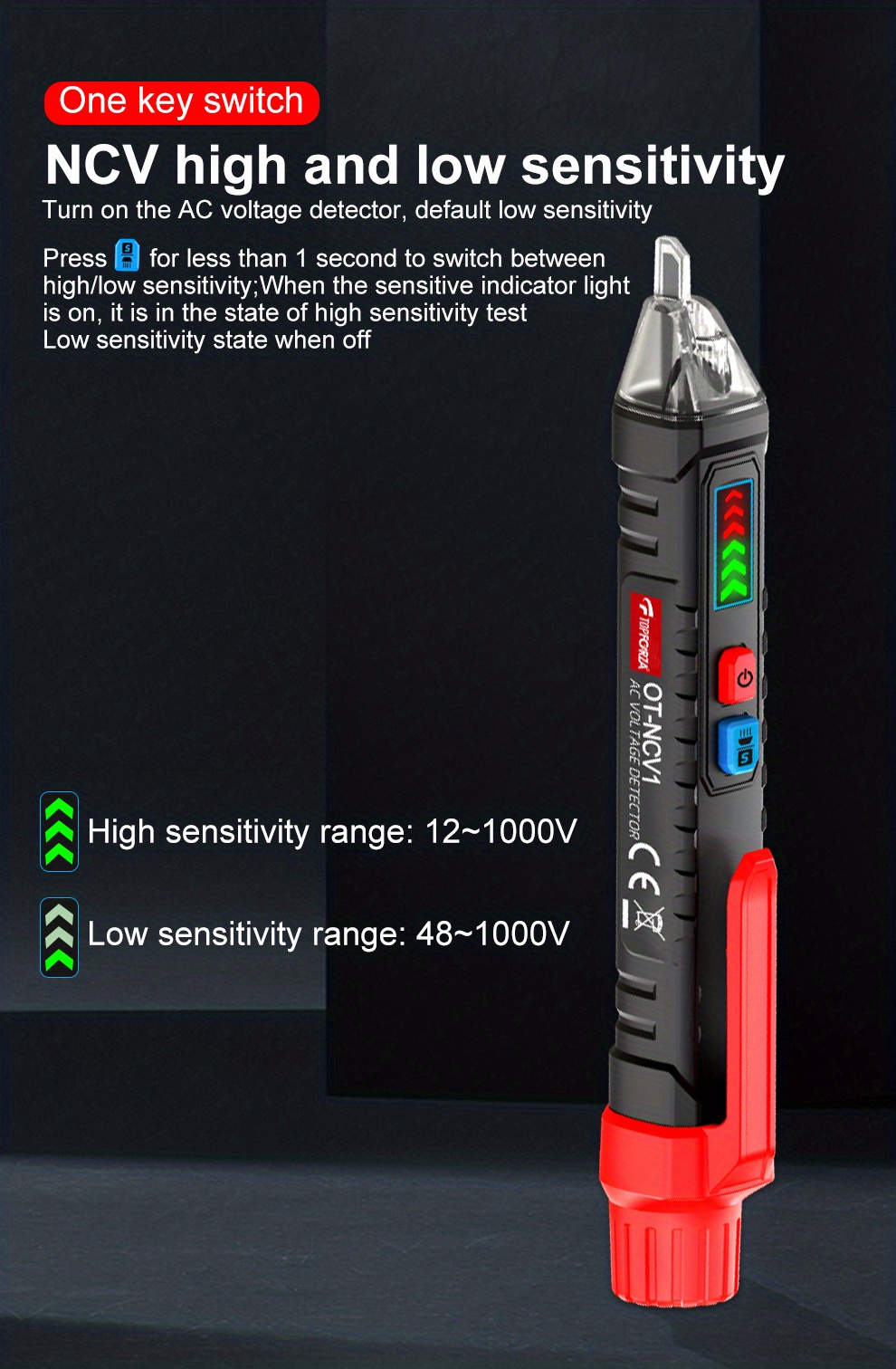 Non-contact Electric Test Pen 12v-1000v Induction Electric Pen - Temu