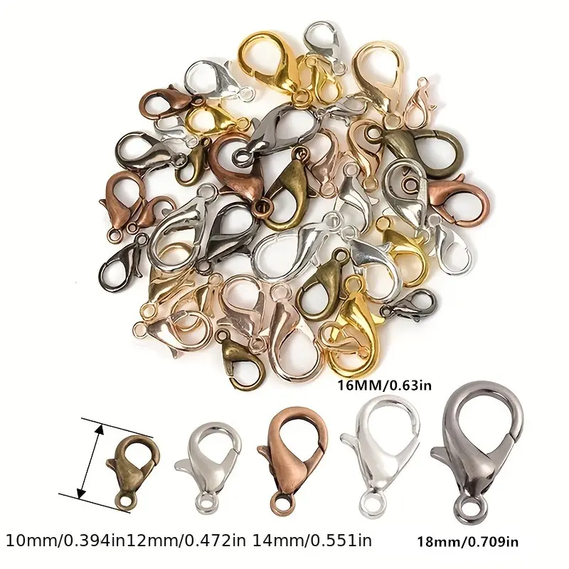 Lobster Clasps For Bracelets Necklaces Hooks Chain Closure - Temu