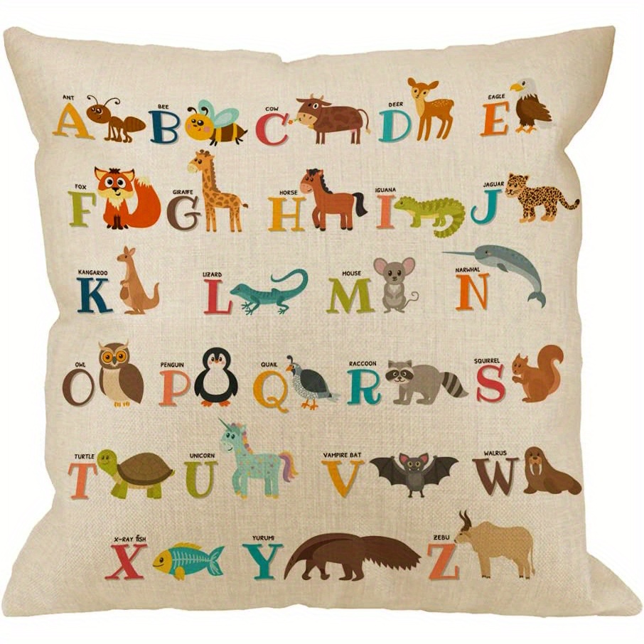 Alphabet pillow outlet cases