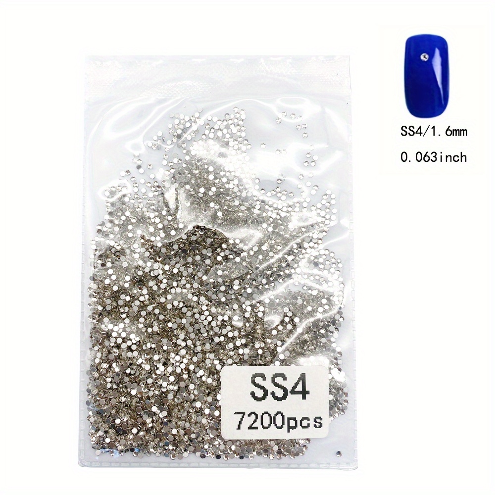 Flatback Rhinestones for Crafts, Bulk Clear Crystals