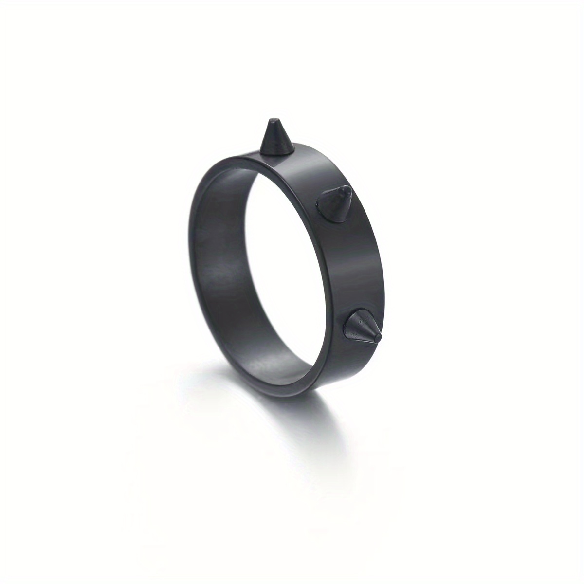 Men's Hip Hop Geometric Knuckle Stud Spike Ring