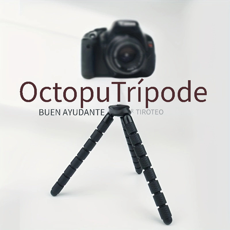 Mini trípode de cámara portátil, para iPhone/Samsung/Google Smartphone  Clamp/Action Cam, ligero, mango blanco, trípode de viaje con mango blanco