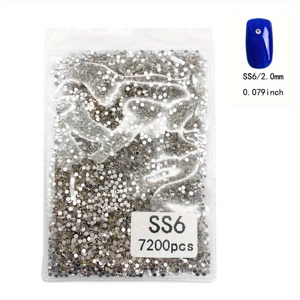 4320Pcs SS16 Flatback Rhinestones for Crafts Bulk Clear-Crystals White  Craft Gems Jewels Glass Diamonds Stone 4mm-Silver Gems for Nails Dance  Costumes Clothes Shoes Tumblers DIY Wholesale HINABTRU - Yahoo Shopping