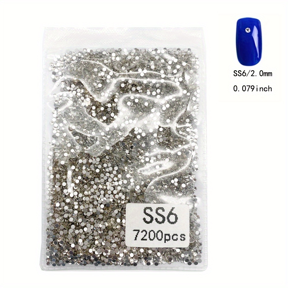 Flatback Rhinestones for Crafts, Bulk Clear Crystals