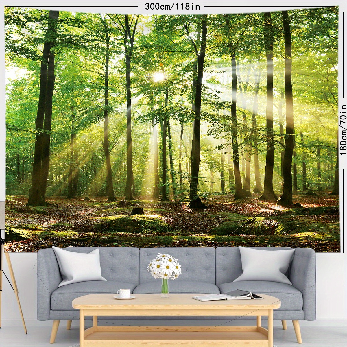 Geesui Arazzo da Parete 200 x 150cm Arazzi Foresta, Poster Natura  Decorazione per Camera da Letto, Soggiorno : : Casa e cucina