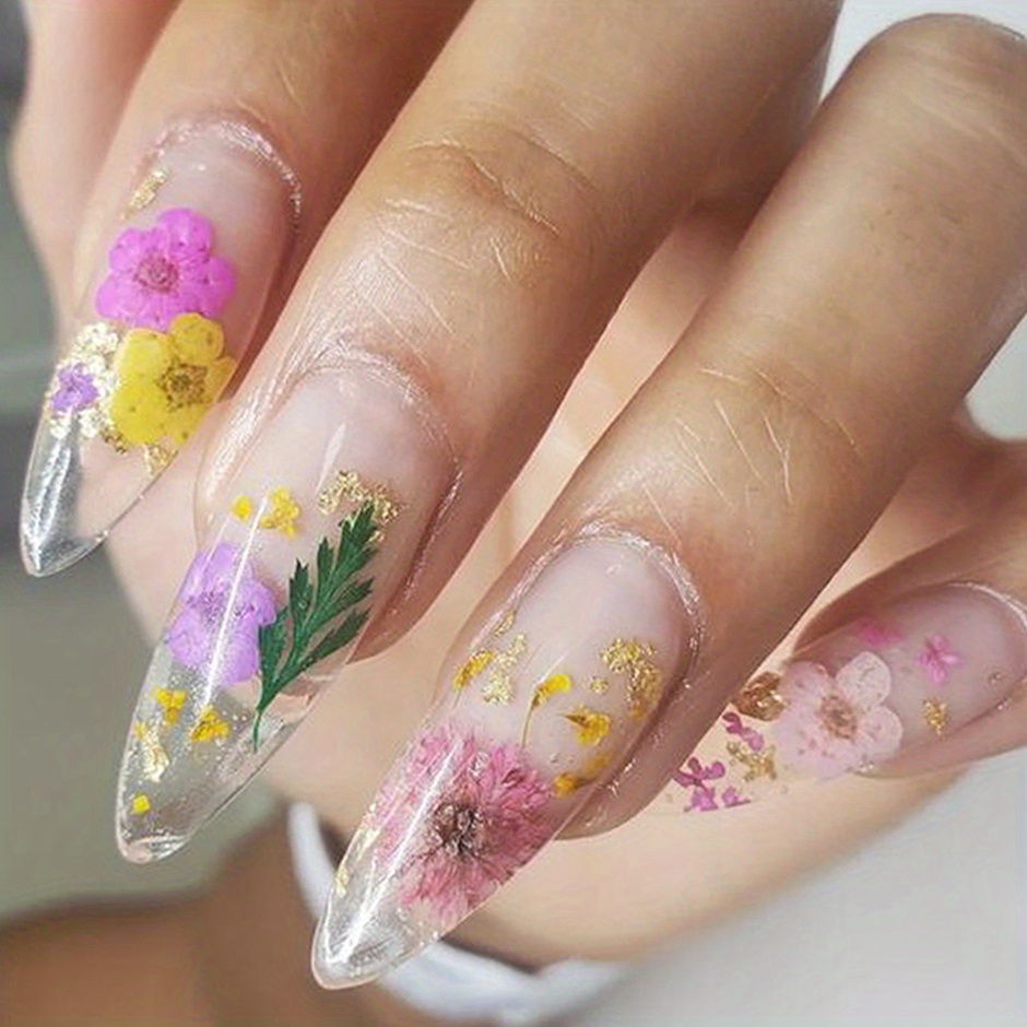 Dry dried flowers nail art decoration milkbath summer naturaleza muerta  para uña