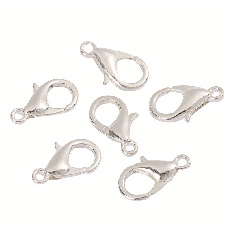 100pcs/lot Metal Lobster Clasps for Bracelets Necklaces Hooks Chain Closure  Accessories for DIY Jewelry Making Findings
