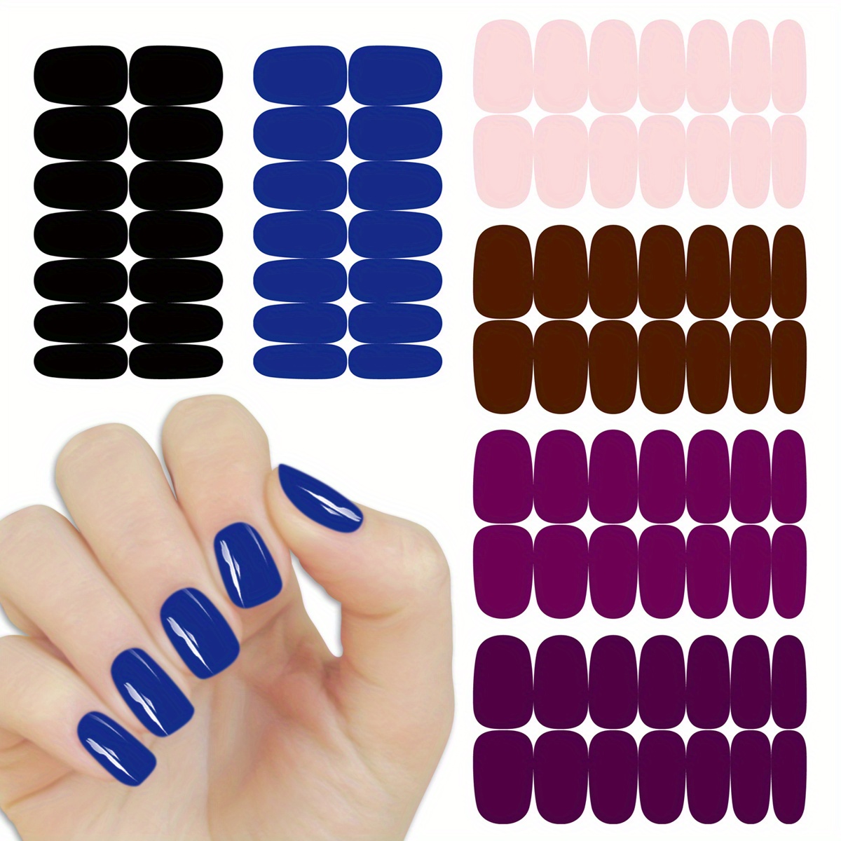 solid-color-nail-polish-strips-nail-wraps-self-adhesive-gel-nail-strips