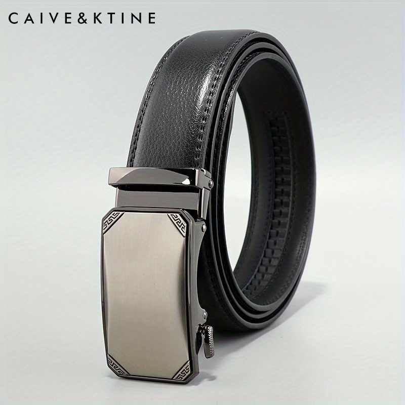 Men's Fashion Trend Turning Good Luck Black Automatic Belt - Temu