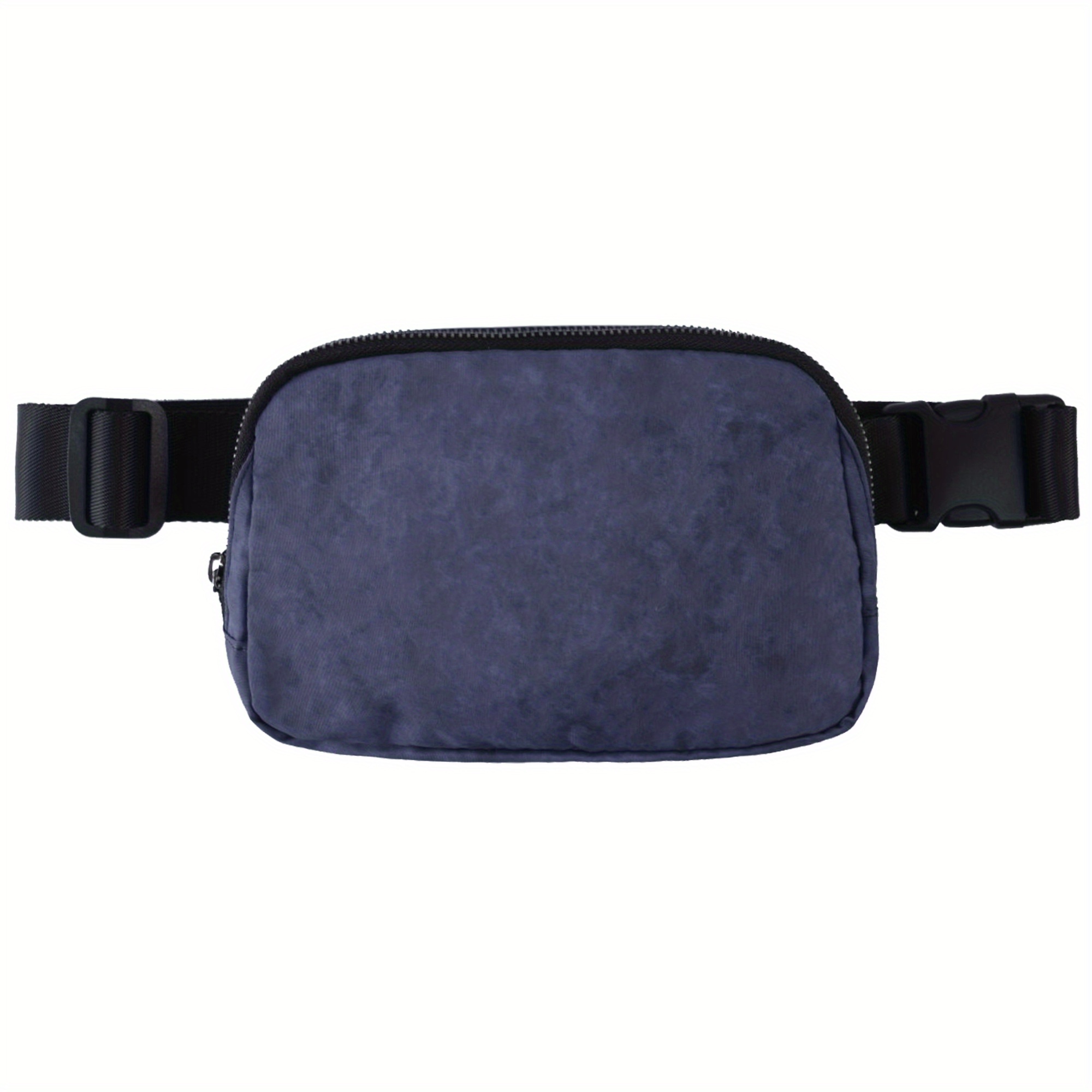 BESTSPR Unisex Mini Belt Bag with Adjustable Strap Small Waist Pouch for  Workout Running Travelling Hiking，Steel Blue
