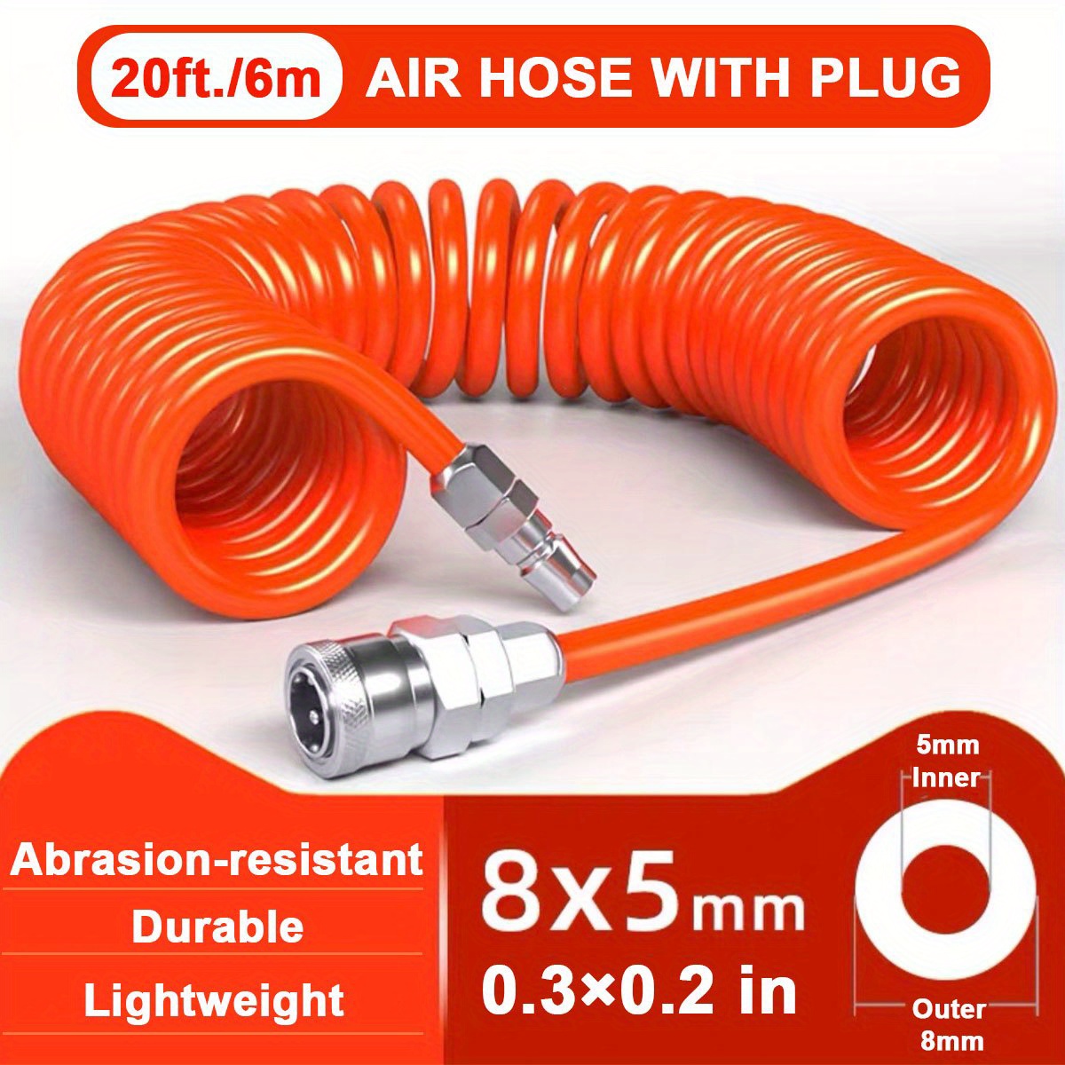 Air Hose for Airbrushes Diameter 7.5 mm Length 2 meters