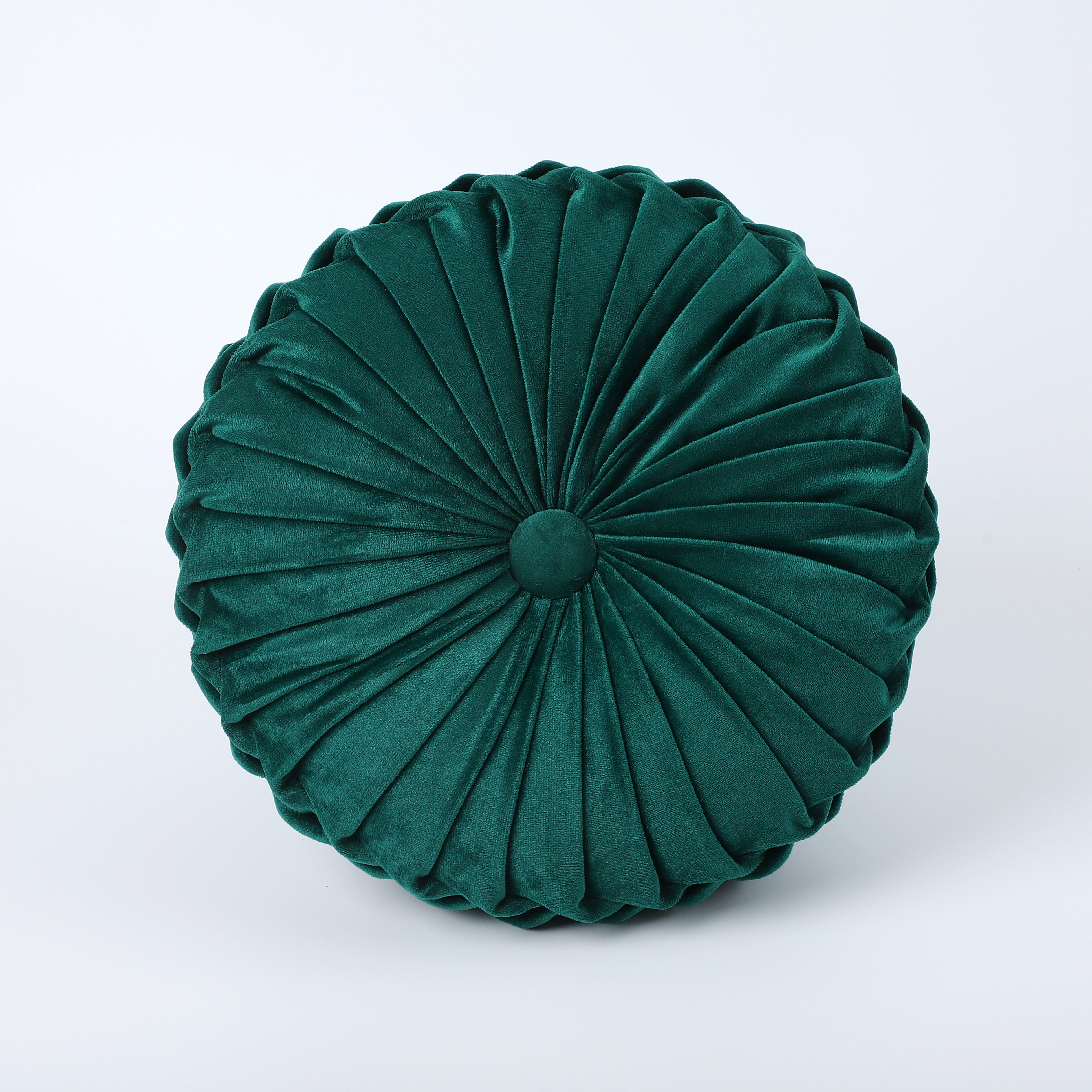 Image of 1pc Nordic Round Velvet Cushion Thickened Plush Hand-sewn Universal Bedroom Home Decoration Tatami Futon Mat