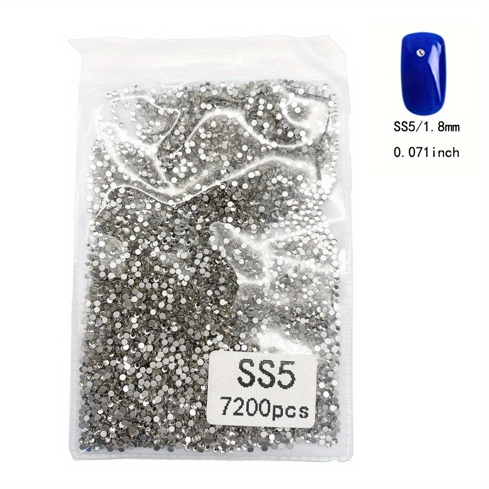 Flatback Rhinestones for Crafts, Bulk Clear Crystals