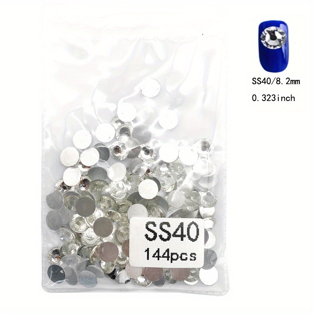 4320Pcs SS20 Flatback Rhinestones for Crafts Bulk Clear-Crystals White Craft  Gems Jewels Glass Diamonds Stone 5mm-Silver Gems for Nails Dance Costumes  Clothes Shoes Tumblers DIY Wholesale HINABTRU Crystal Clear Clear-Sto