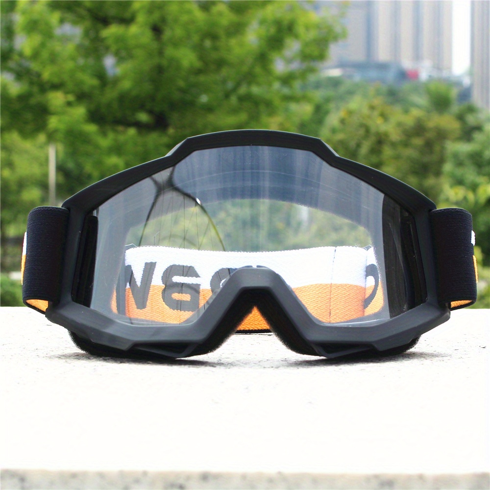Gafas de motocicleta todoterreno para motocross, ATV, antipolvo,  inastillables, protección UV, UTV MX, para deportes al aire libre, montura  negra +