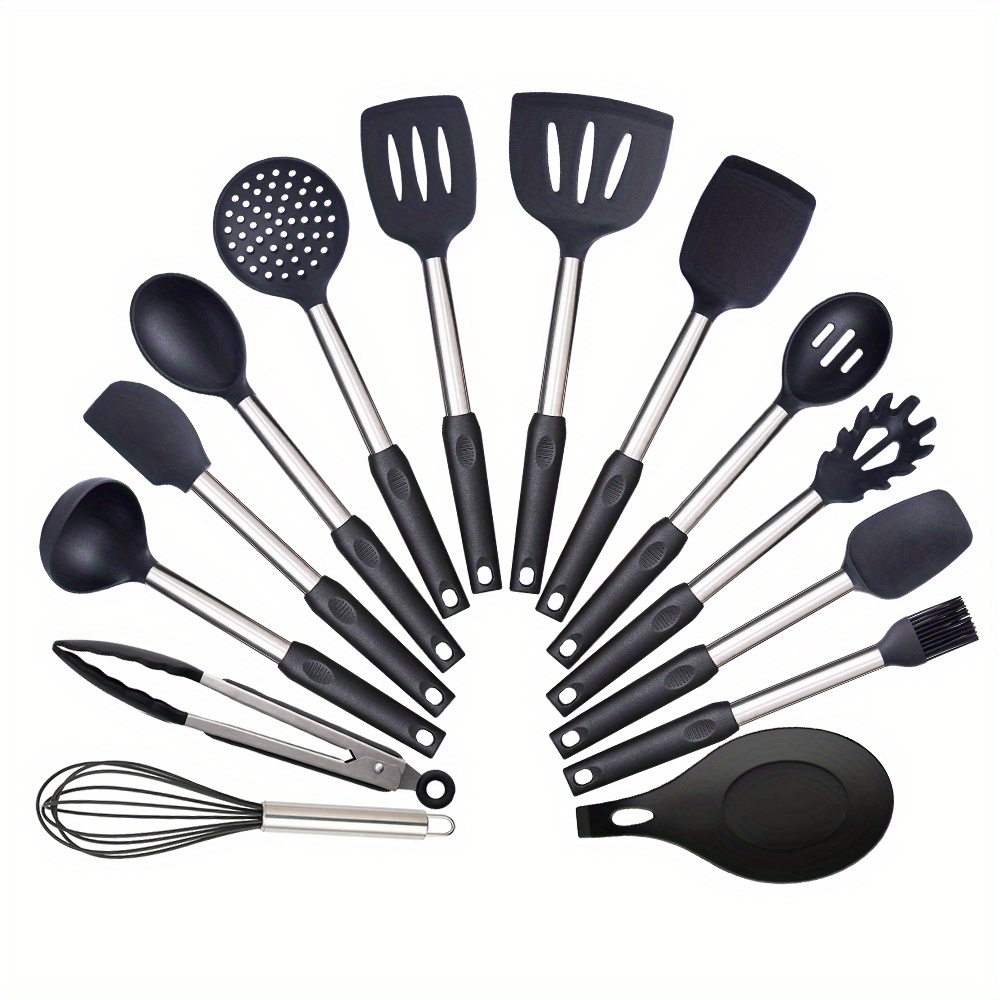 The Ultimate Kitchen Tool: Large Silicone Spatula - Heat Resistant, Non  Stick & Stainless Steel Core! - Temu