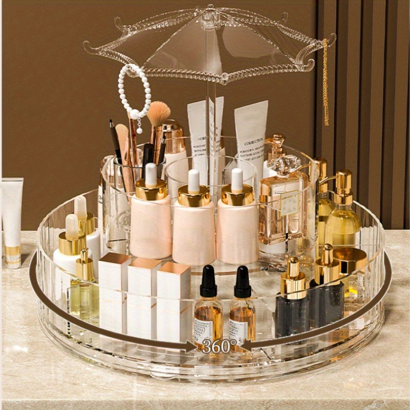 Rangement maquillage transparent