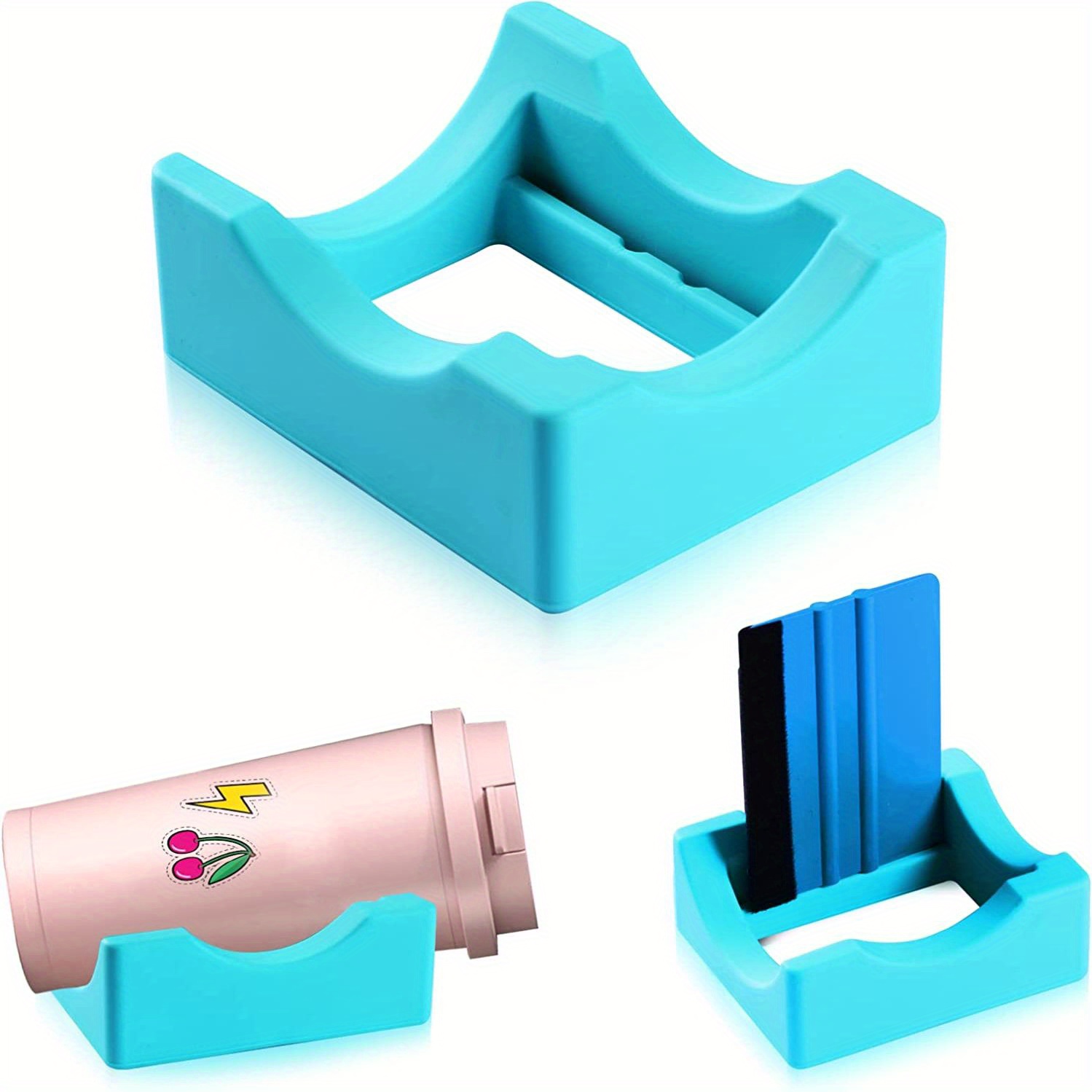  ibasenice 3pcs Silicone Cup Holder DIY Tumbler Cradle