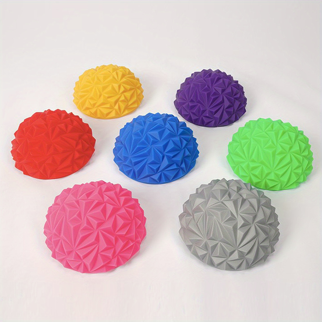 Pineapple Ball Pvc Plantar Proprioception Training Equipment Durian Ball Diamond Texture Ball Home Sports Speed Ball Random Color