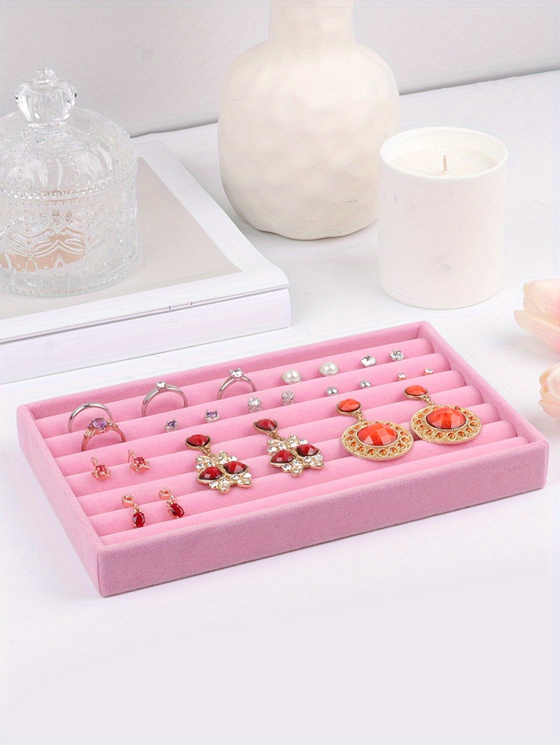 Ring Stud Earrings Jewelry Store Tray Drawer Accessories Temu