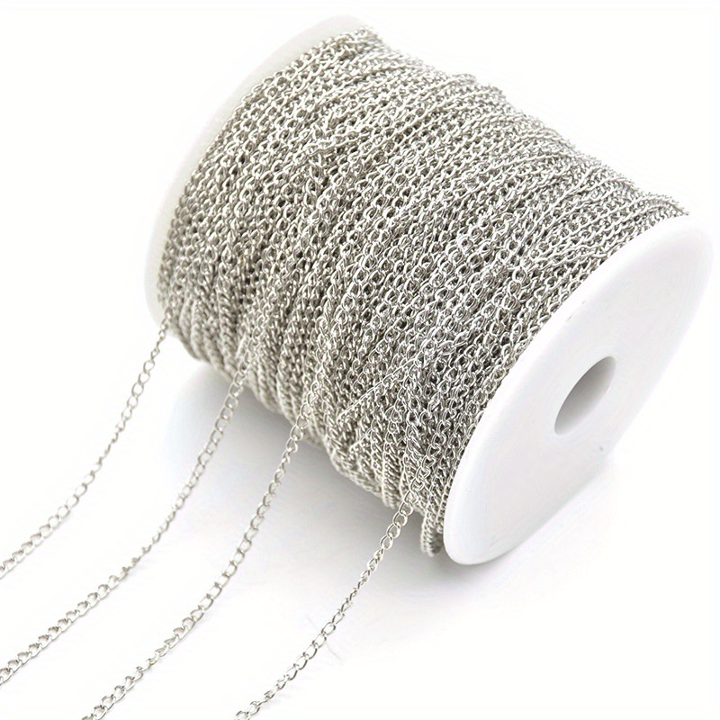 SEWACC Hand Chain Loose Chain DIY Accessory Jewelry Chains for Making  Jewelry Womens Jewelry Bracelet DIY Chain Stainless Steel Chain DIY Craft  Chain