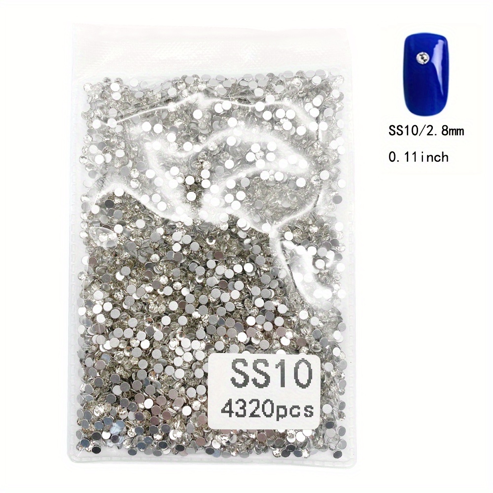 Flatback Rhinestones for Crafts, Bulk Clear Crystals