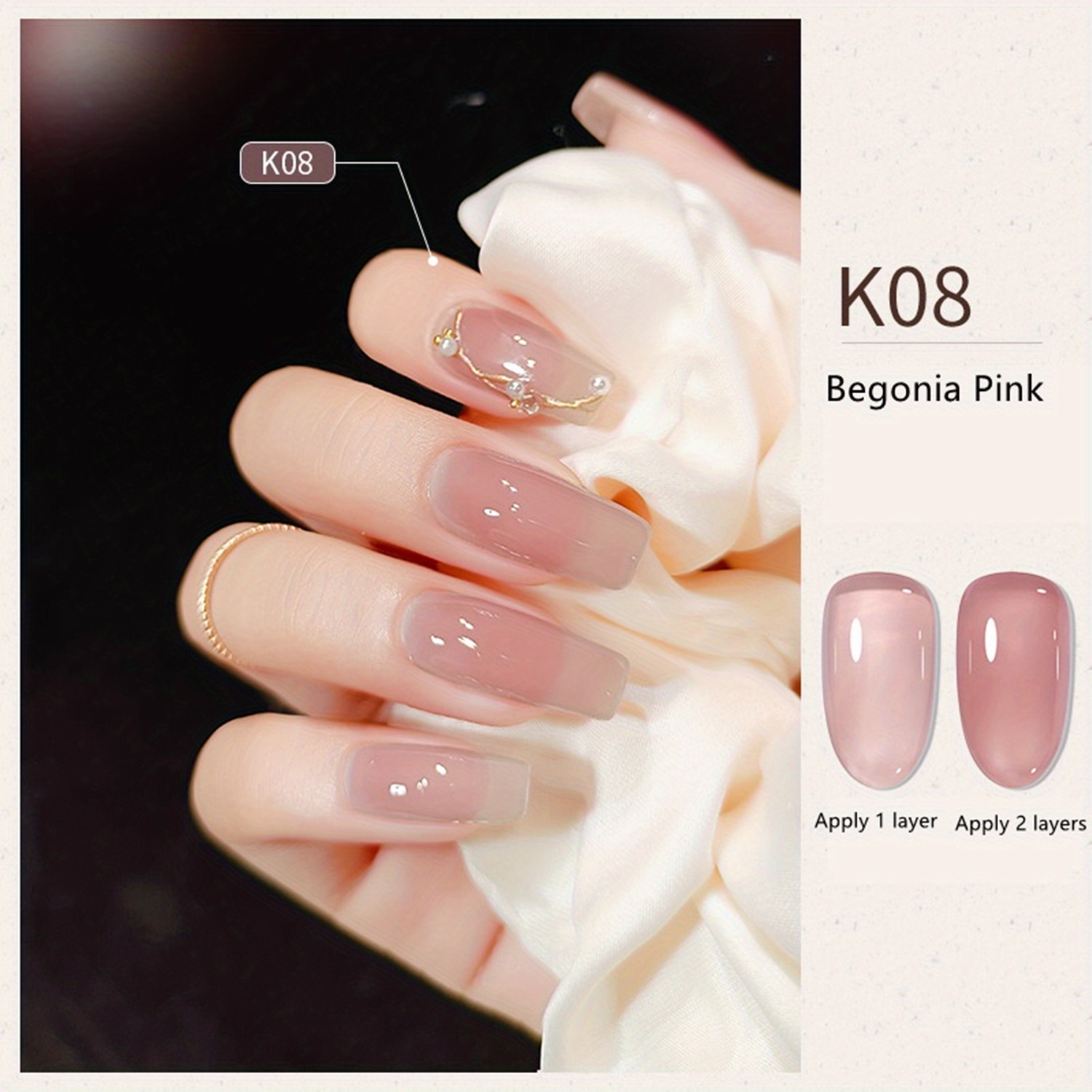 15 Colors Jelly Crystal Gel Nail Polish Translucent Blue Temu